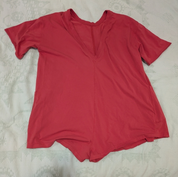 NWT Free People FP Movement Hot Shot Romper in Winter Berry, L - Picture 10 of 10